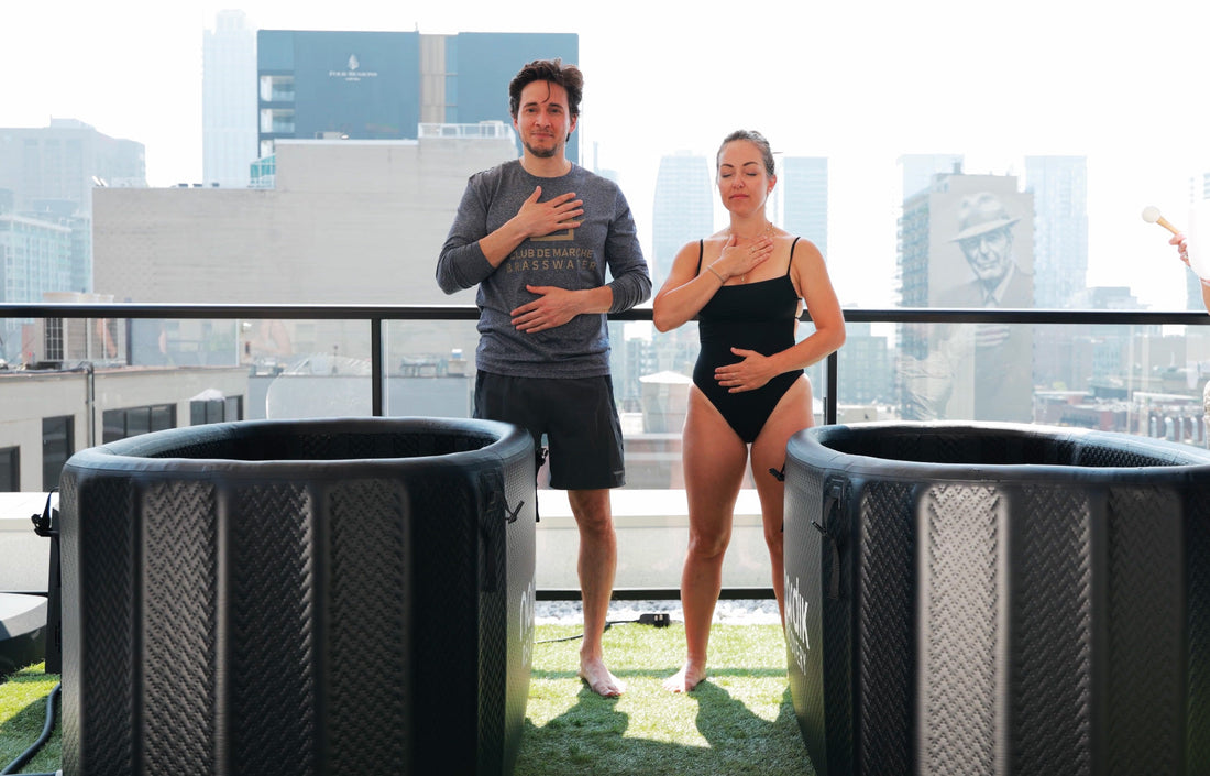José Gaudet plonge dans le moment présent… et dans l’eau froide !